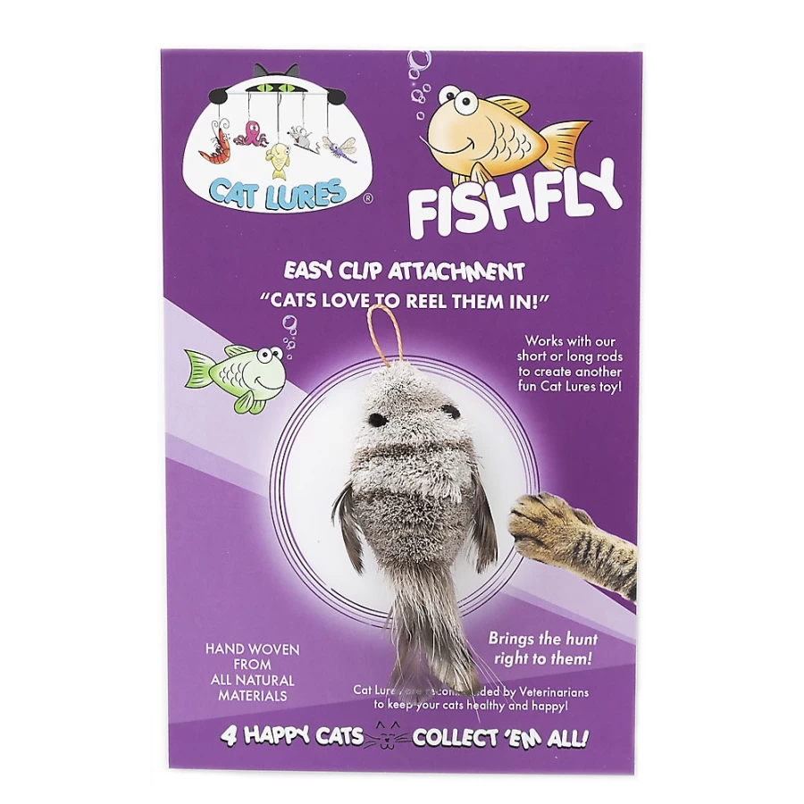"PetSmart Fishfly Attachment Cat Lure Toy - Interactive Play for Cats"