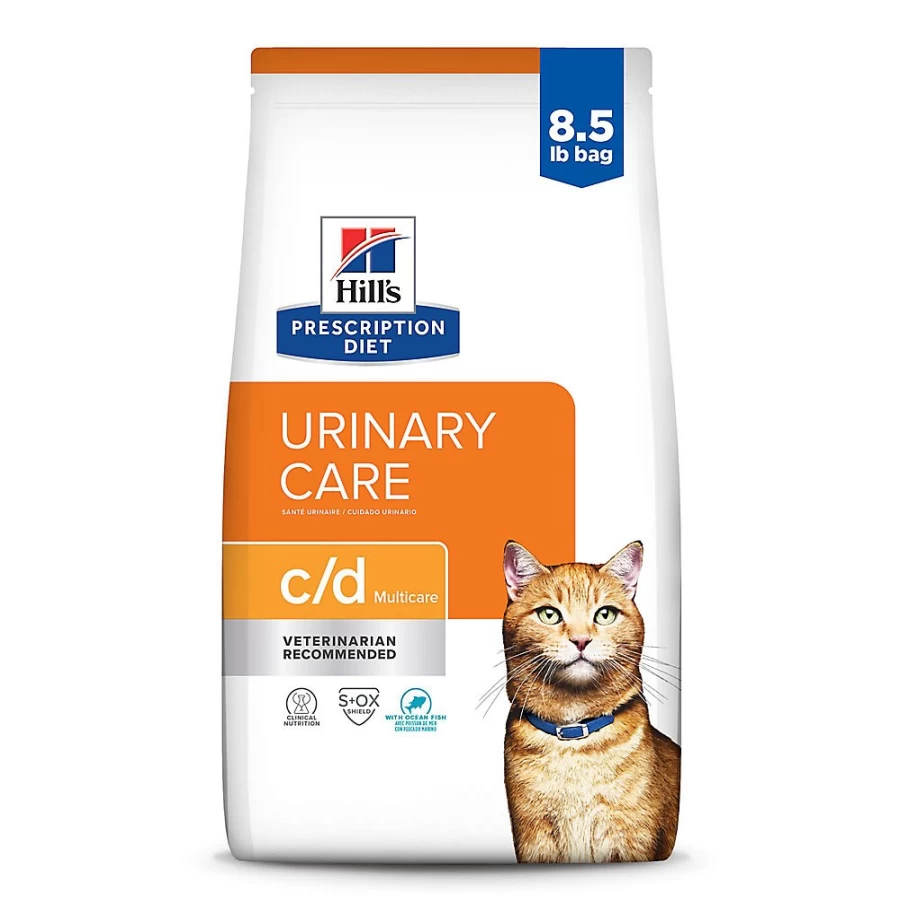 Hill's Prescription Diet c/d Multicare Urinary Care Dry Cat Food - Ocean Fish Flavor | Urinary Health Support | Available at PetSmart