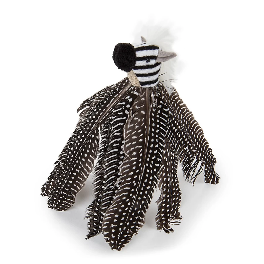 PetSmart Zippy Zebra Feather Cat Toy - Interactive HyperNip Pet Toy for Playful Cats