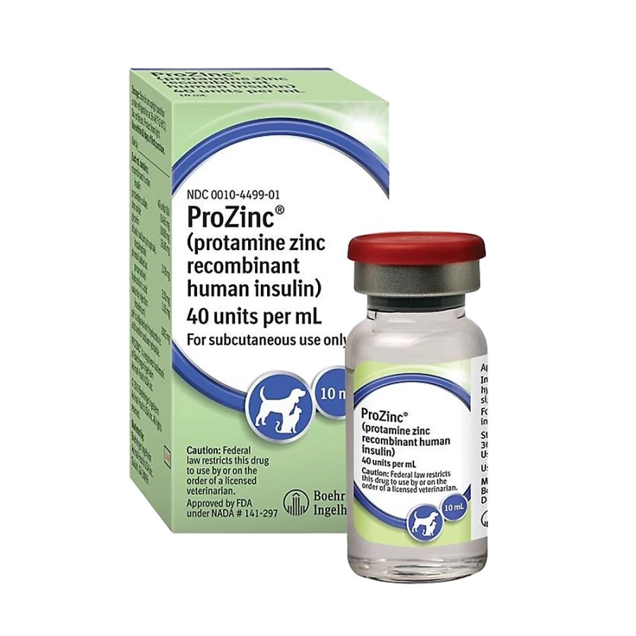 ProZinc U-40 Insulin Vial for Dogs & Cats – 10 mL Veterinary Glucose Management Solution by PetSmart