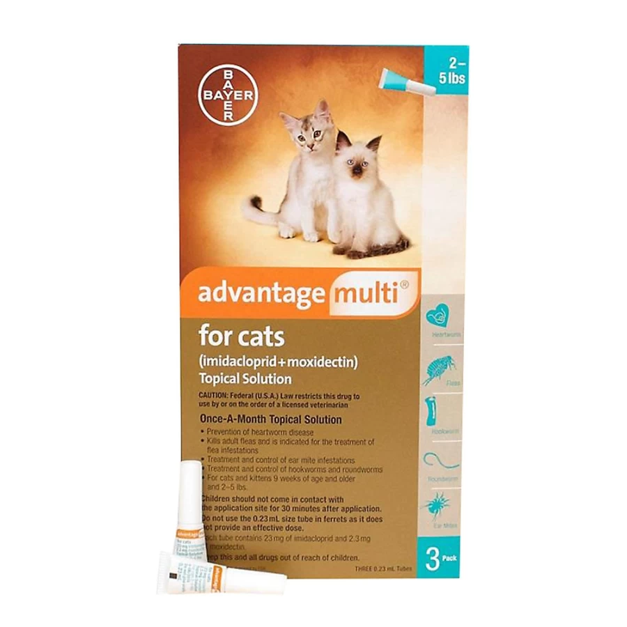 "PetSmart Advantage Multi for Small Cats 2-5 lbs – 1 Month Flea & Worm Treatment"