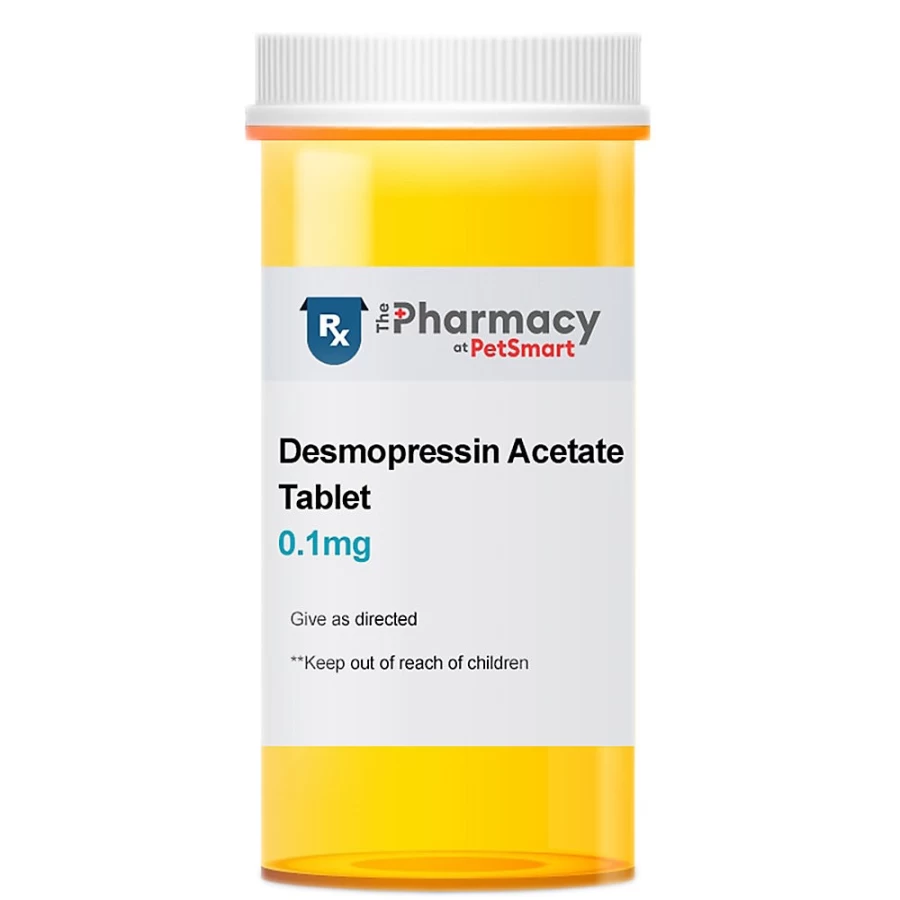 "PetSmart Desmopressin Acetate Tablets 0.1 mg & 0.2 mg Single Dose for Dogs & Cats"