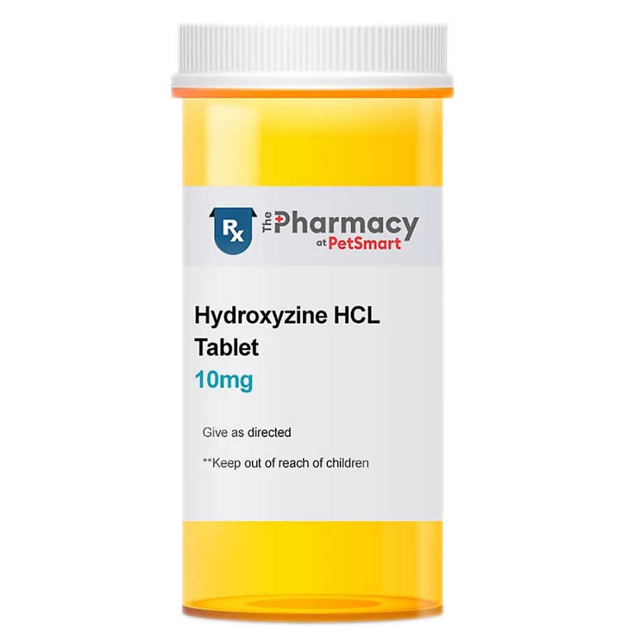 PetSmart Hydroxyzine HCl Single Tablet - 10mg, 25mg, 50mg Dosage Options for Anxiety & Allergy Relief
