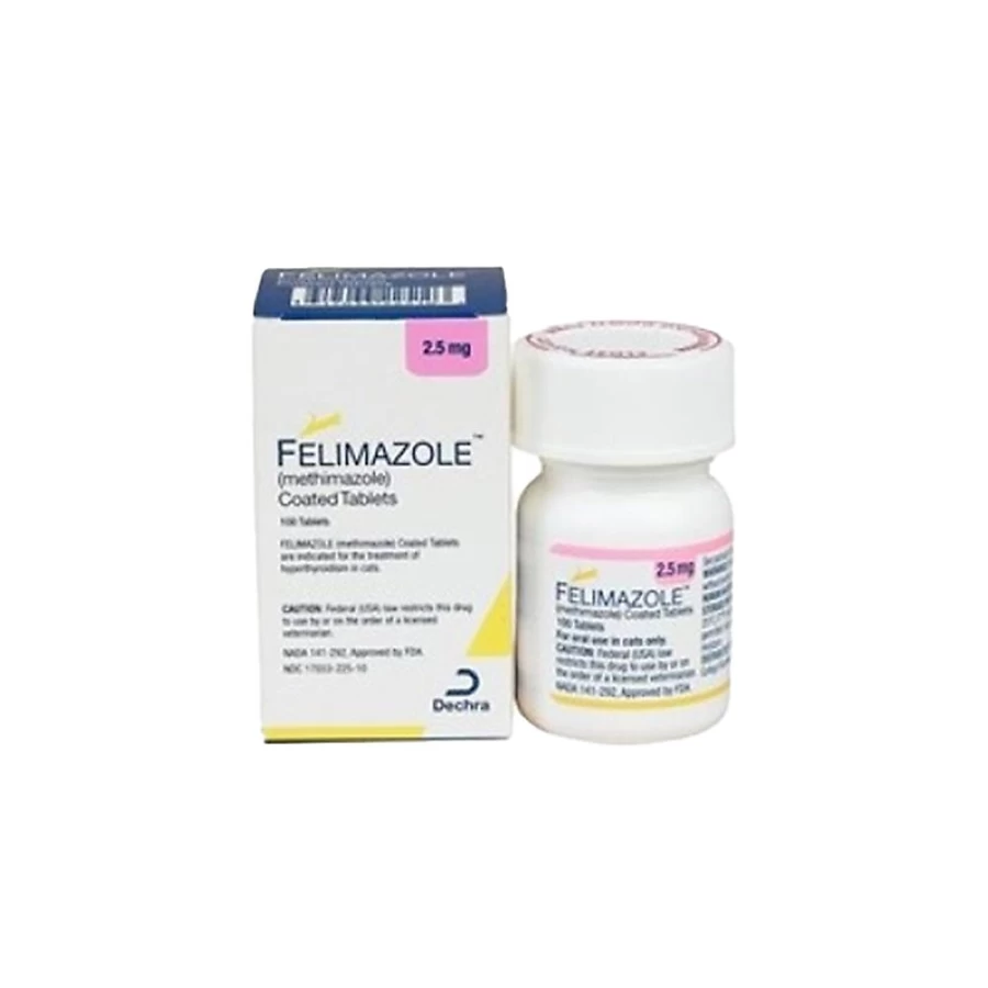 "PetSmart Felimazole 2.5 mg & 5 mg Thyroid Medication for Cats - Single Tablet"