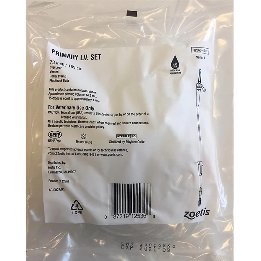 PetSmart Primary I.V. Set 73 - Veterinary Infusion Fluid Administration Kit