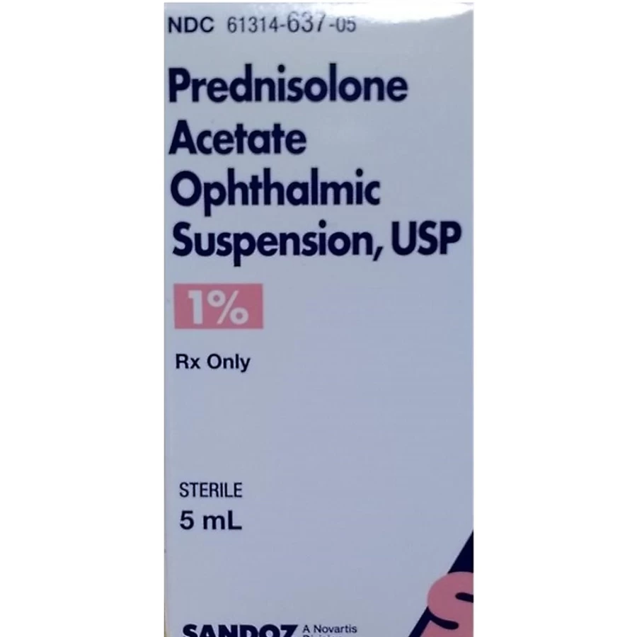 PetSmart Prednisolone Acetate 1% Eye Drops for Dogs & Cats - 5ml Steroid Ophthalmic Suspension