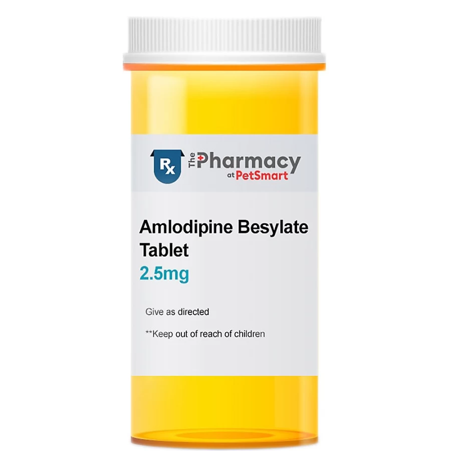 PetSmart Amlodipine Besylate Tablets for Blood Pressure - 2.5mg, 5mg, 10mg Dosages