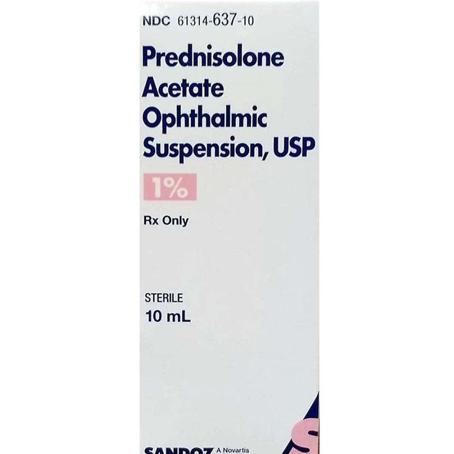 PetSmart Prednisolone Acetate 1% Eye Drops 10ml - Steroid Ophthalmic Suspension for Inflammation