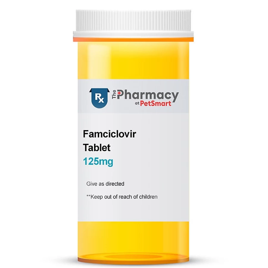 "PetSmart Famciclovir Antiviral Medication - 125mg, 250mg, 500mg Single Tablet for Pets"