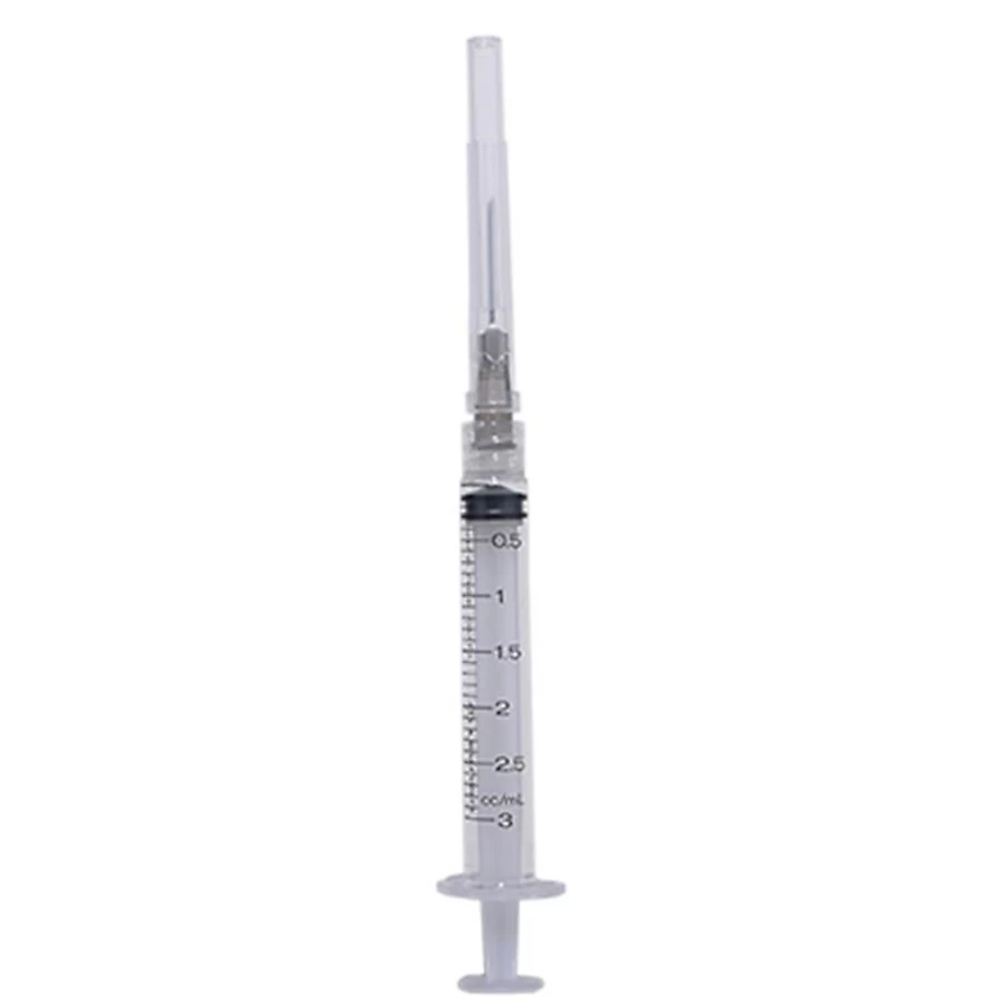 PetSmart 3ml Disposable Syringe with 22G Luer Lock Needle for Precise Liquid Measurement