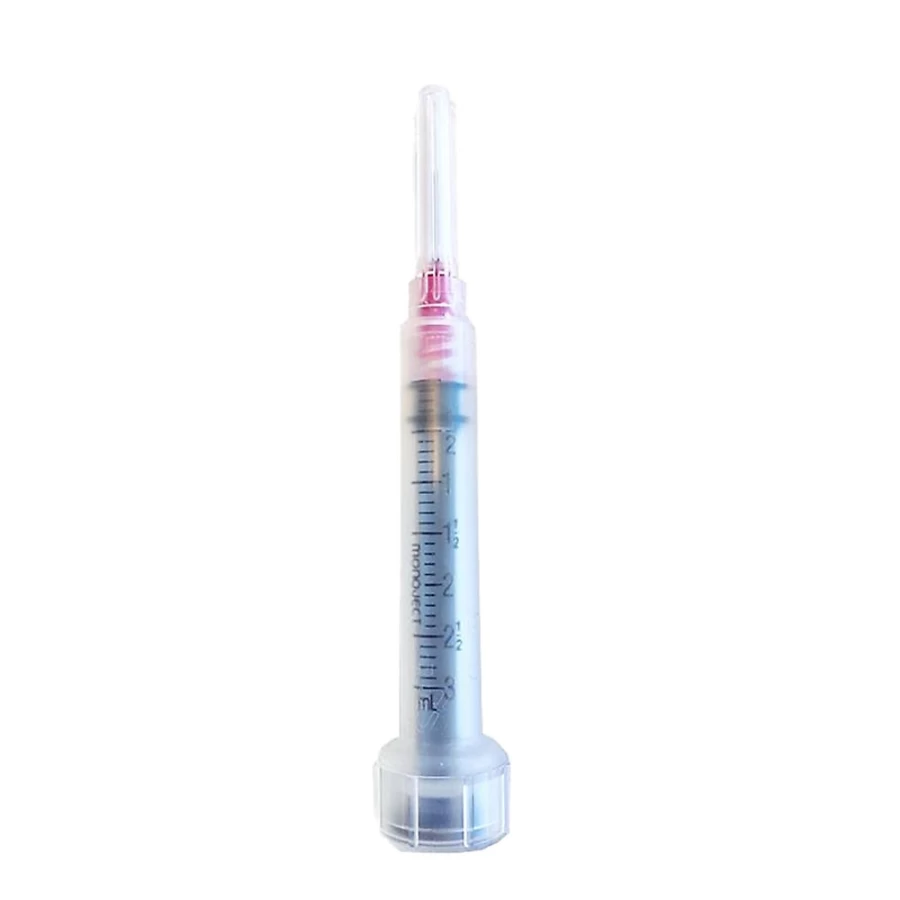 PetSmart 3ml Disposable Syringe with 25G 5/8 Inch Luer Lock Needle for Precise Liquid Measurement