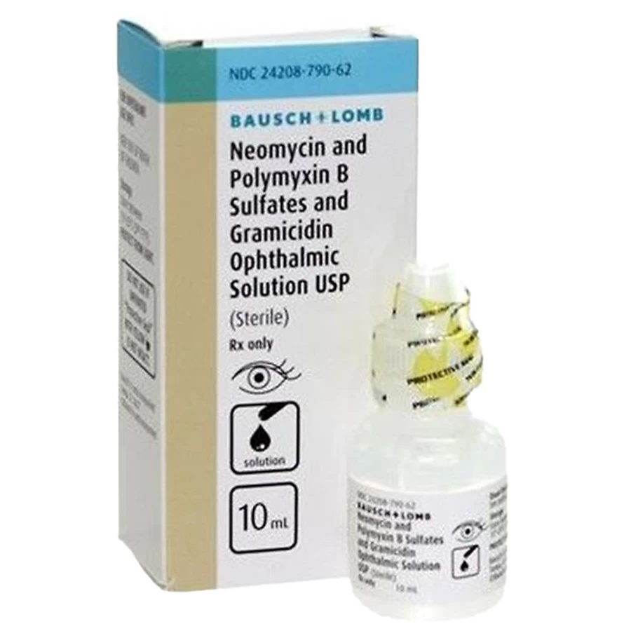 PetSmart Neo-Poly-Bac Ophthalmic Eye Solution for Dogs & Cats – 10ml Antibiotic Treatment for Eye Infections