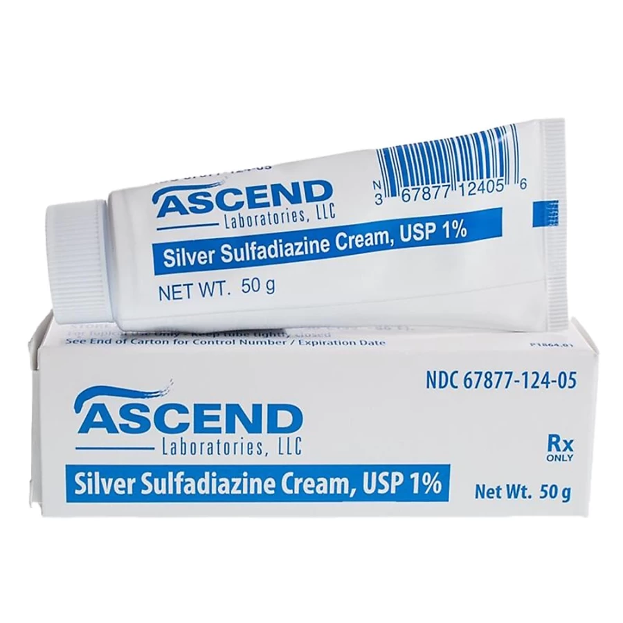 PetSmart Silver Sulfadiazine 1% Wound Care Cream – 50 gm Tube for Burns & Skin Infections