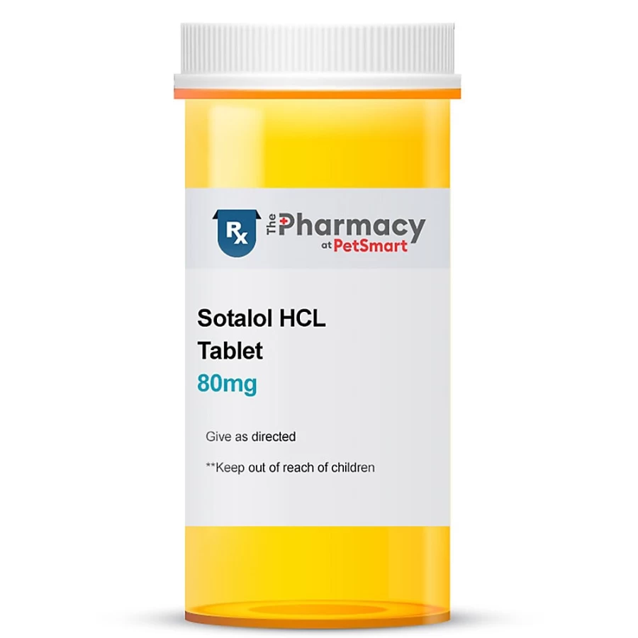 "Sotalol HCl 80 mg Tablet - PetSmart Veterinary Prescription Medication for Heart Conditions"