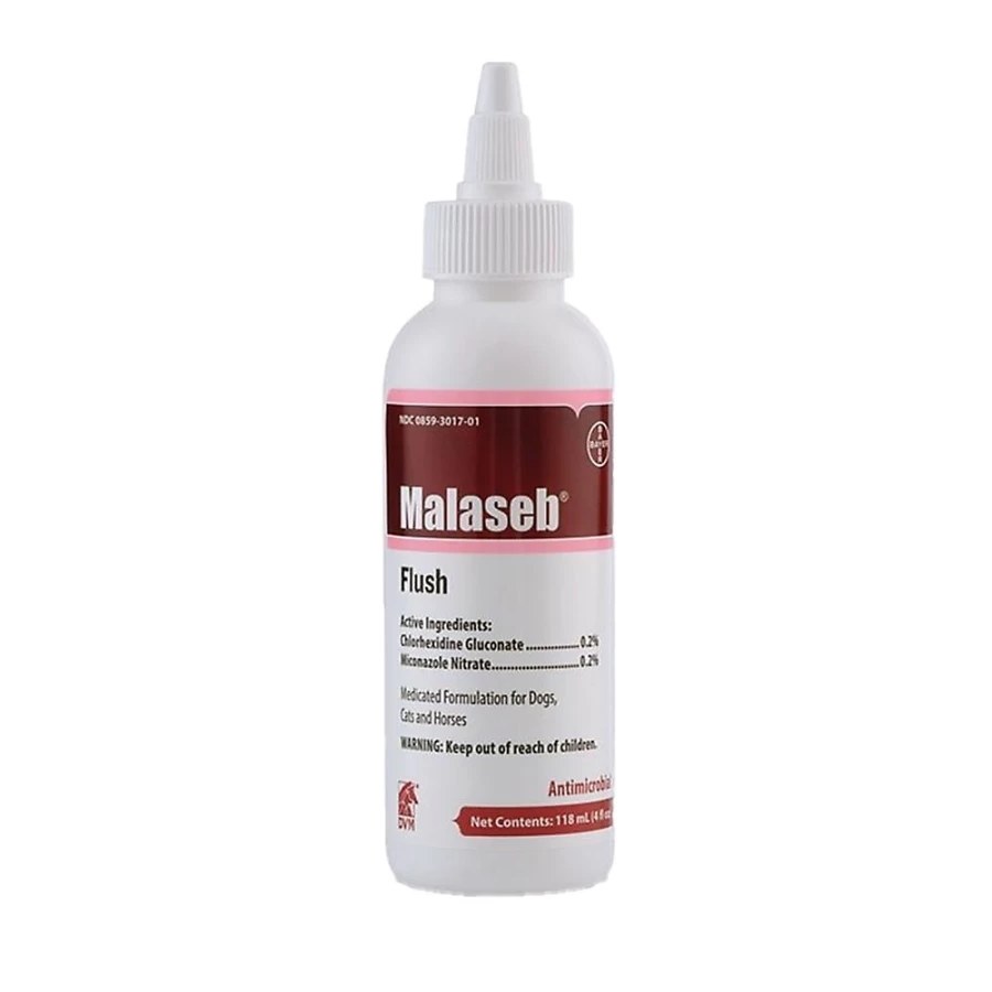 PetSmart Malaseb Flush Medicated Dog & Cat Shampoo - 4 oz & 12 oz Sizes for Skin Infections
