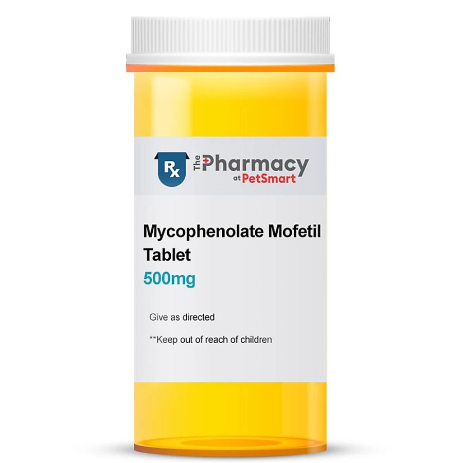 PetSmart Mycophenolate Mofetil 500mg Tablet - Single Dose Immunosuppressant Medication