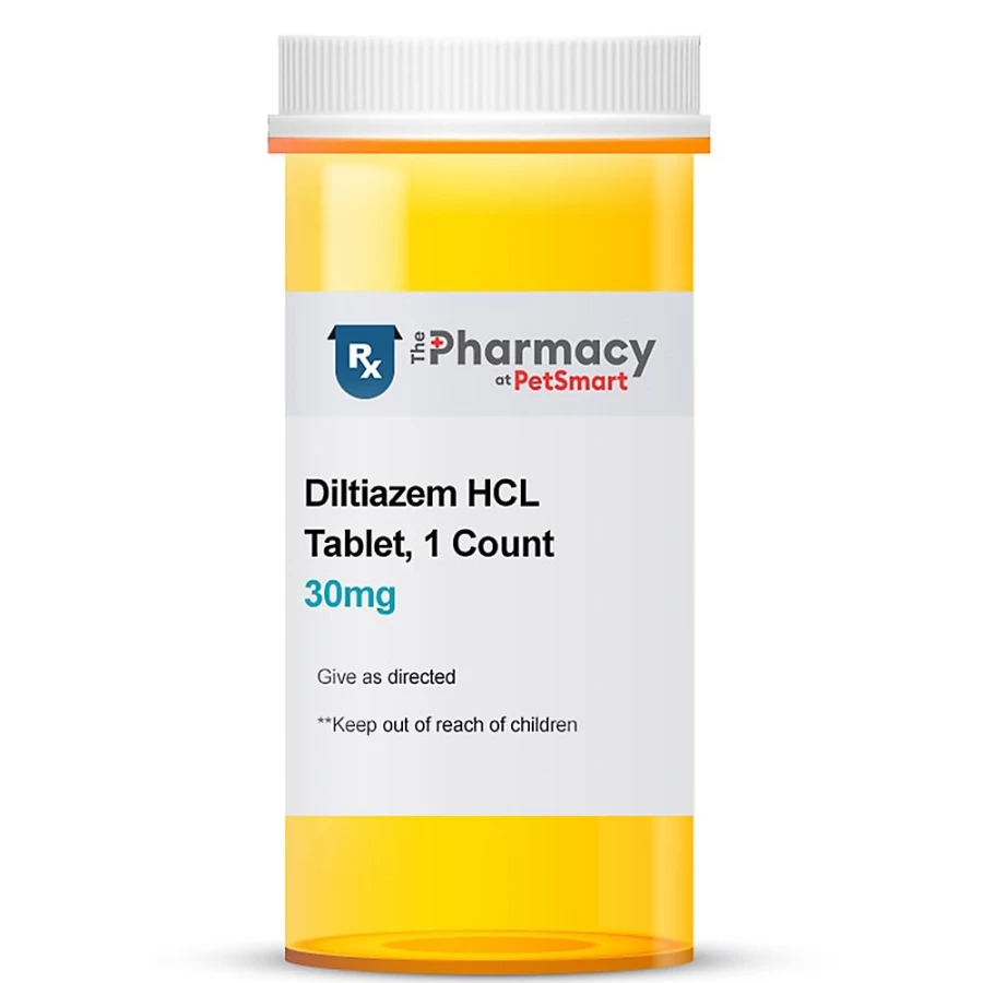 "Diltiazem HCL Single Tablet - 30mg, 60mg, 90mg Dosages - PetSmart Pharmacy"