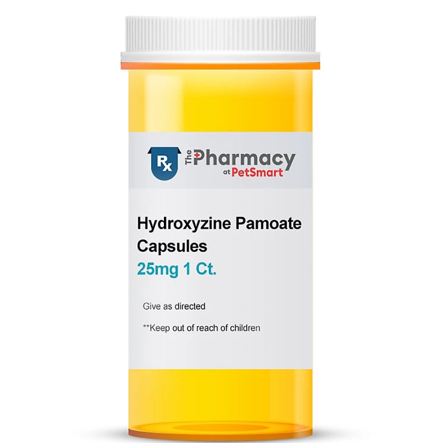 PetSmart Hydroxyzine Pamoate Capsules - 25mg & 50mg Single Dose for Dogs & Cats