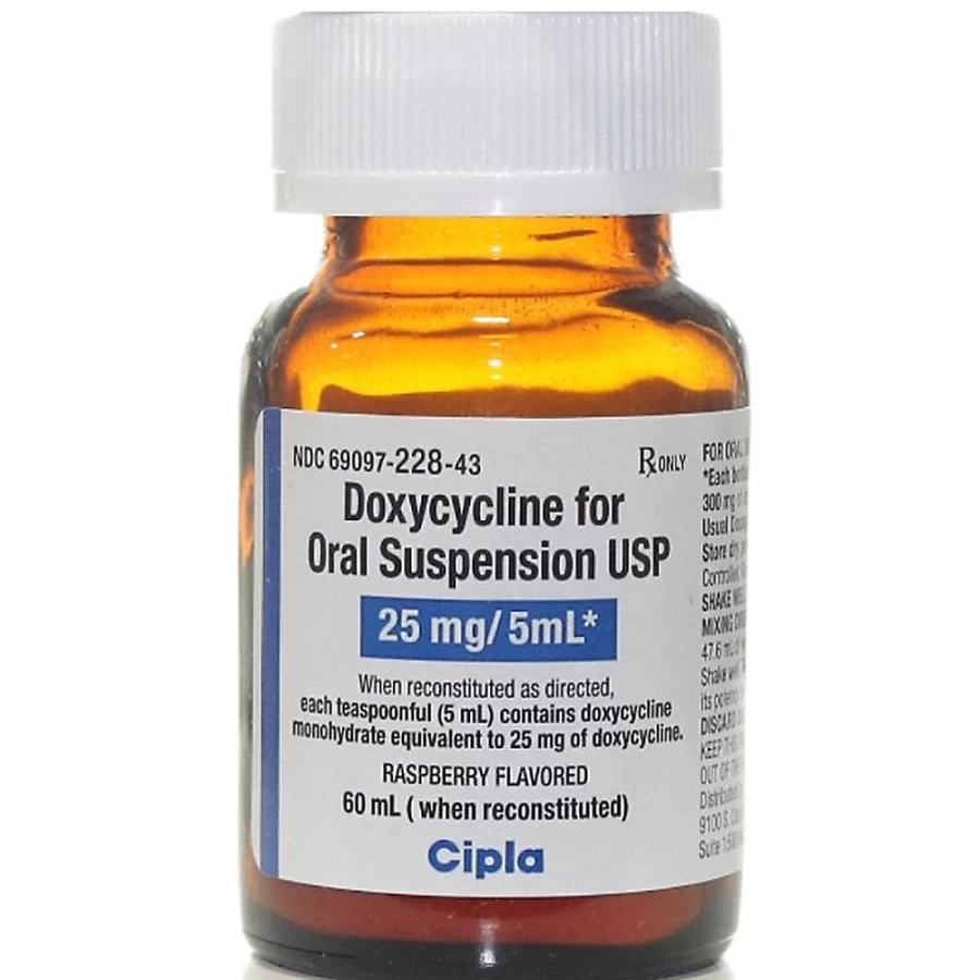 PetSmart Doxycycline 25mg/5ml Oral Suspension for Dogs & Cats - 60ml Antibiotic Treatment