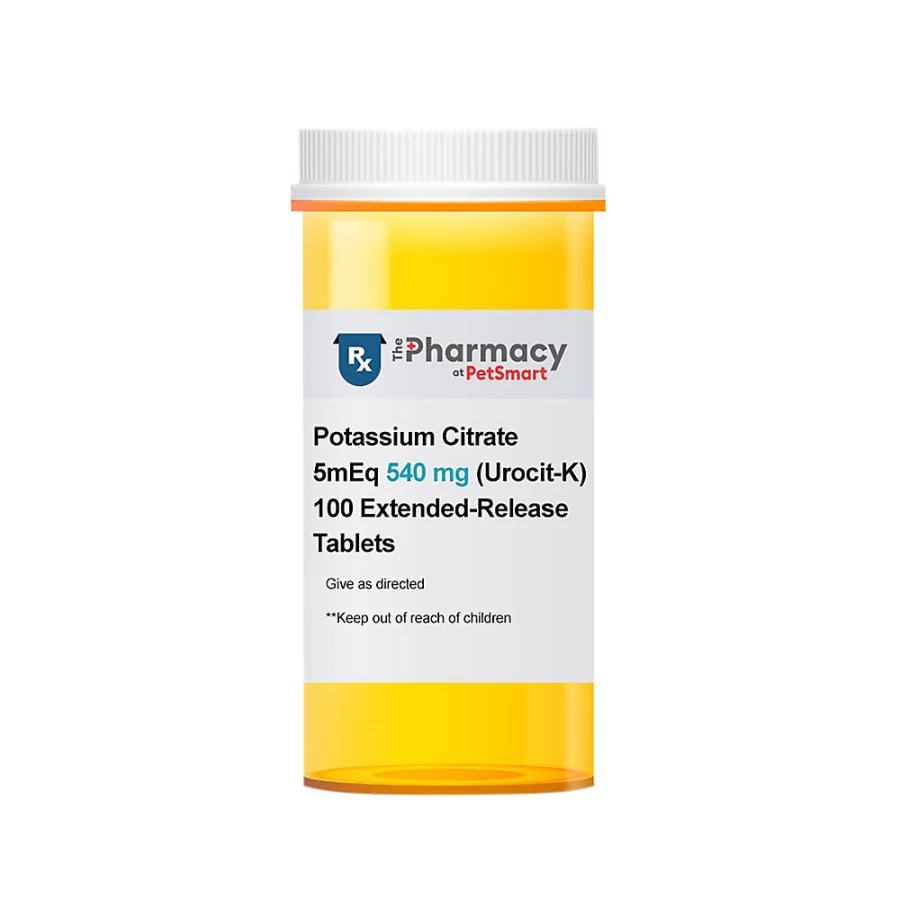 PetSmart Urocit-K Potassium Citrate 540mg (5mEq) Extended-Release Tablets, 100 Count