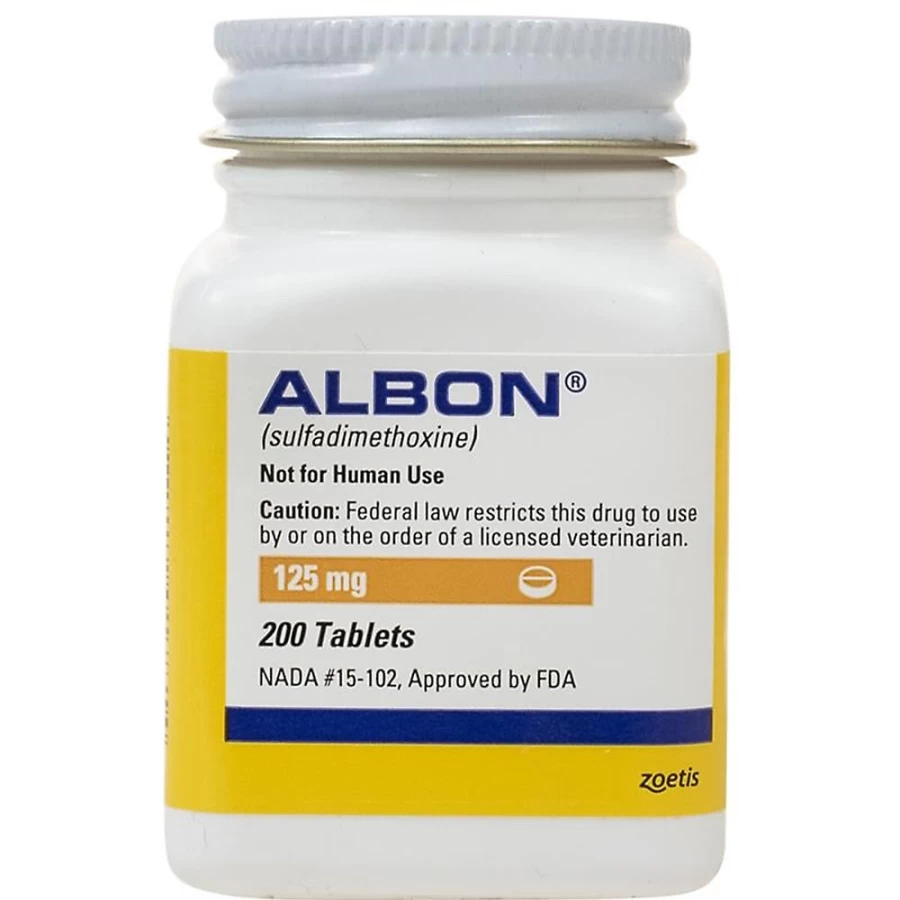 PetSmart Albon Sulfadimethoxine Tablet for Dogs & Cats - 125mg, 250mg, 500mg Dosage Options - Single Dose Treatment