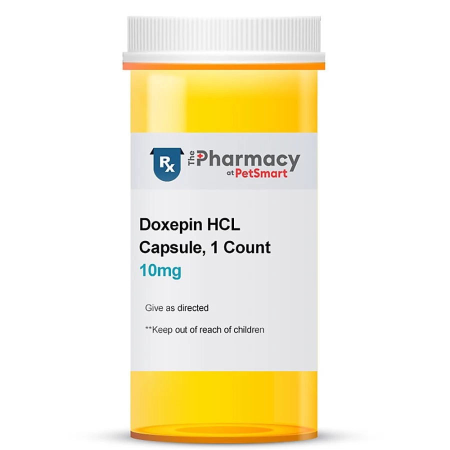 PetSmart Doxepin HCl Capsules - 10mg, 25mg, 50mg, 100mg Dosage Options for Stress Relief