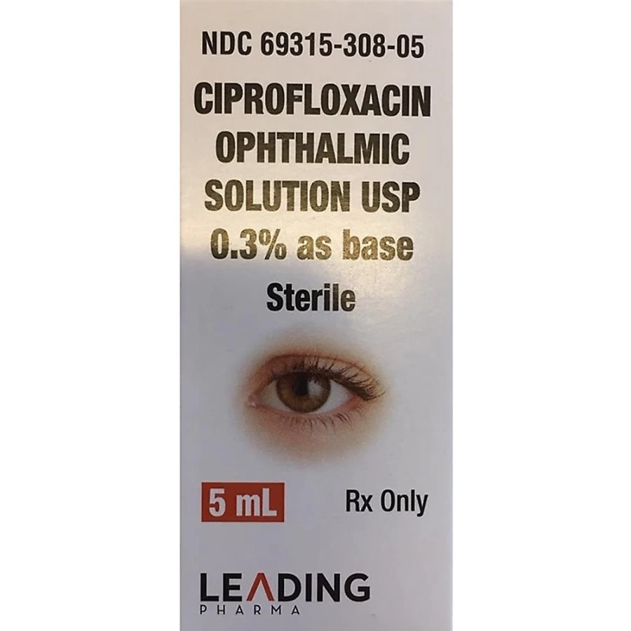 PetSmart Ciprofloxacin 0.3% Eye Drops for Dogs & Cats - Antibacterial Ophthalmic Solution