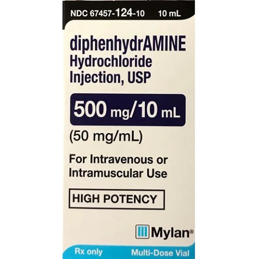PetSmart Diphenhydramine HCl Injection 50mg/mL 10mL Vet-Approved Allergy Relief for Dogs & Cats