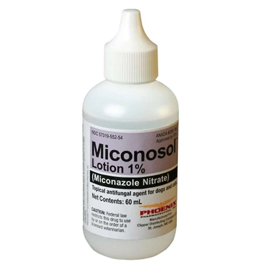 PetSmart Miconosol Antifungal Lotion 1% Miconazole Nitrate Treatment - 60ml for Skin Infections