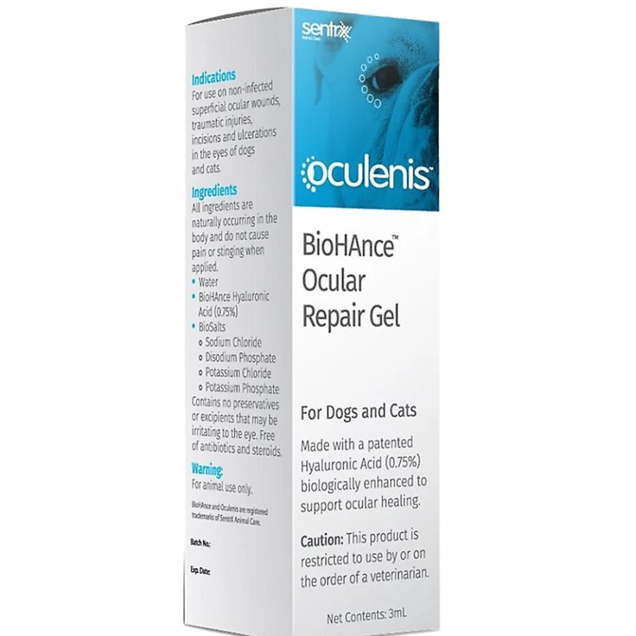 PetSmart Oculenis BioHAnce Eye Repair Gel for Dogs & Cats – 3ml Soothing Ocular Treatment