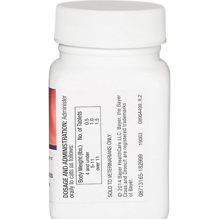 "PetSmart Droncit Feline 23mg Cat Dewormer Tablet - Single Dose for Tapeworms"
