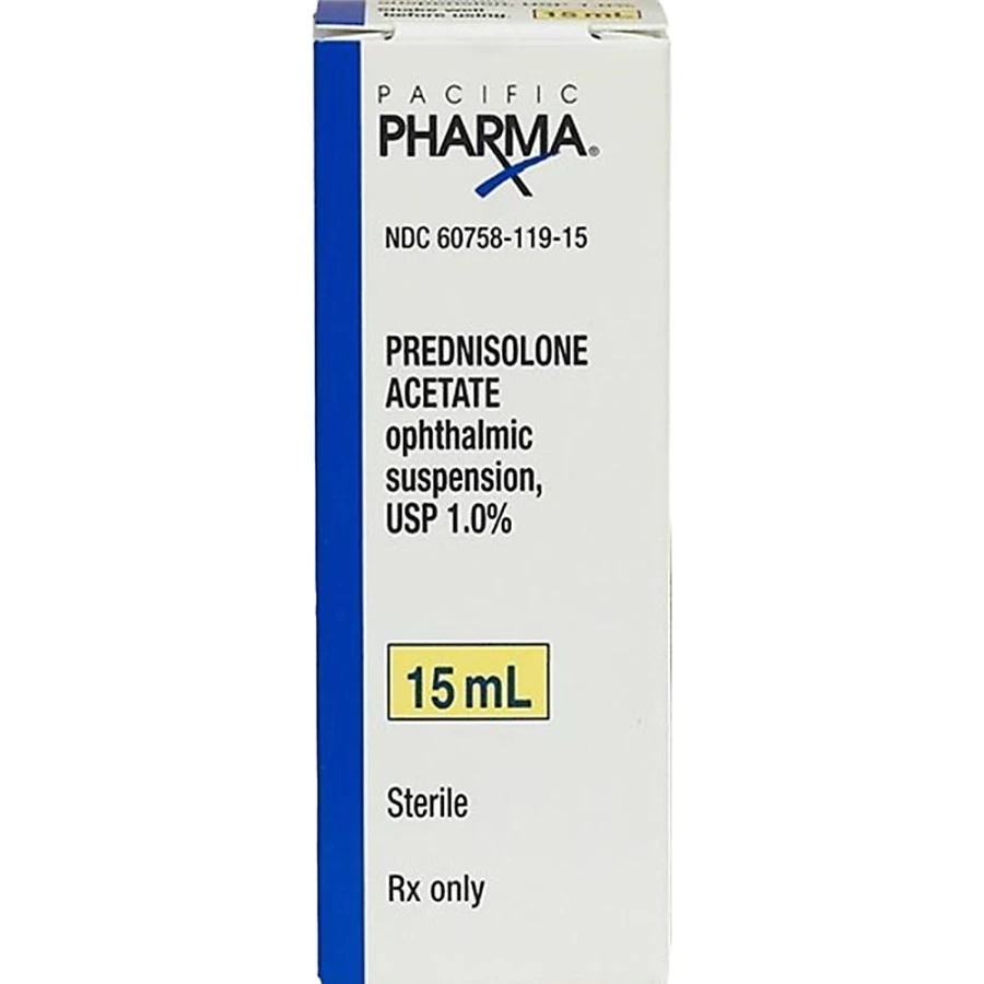 PetSmart Prednisolone Acetate 1% Eye Drops for Dogs & Cats - 15ml Steroid Ophthalmic Suspension