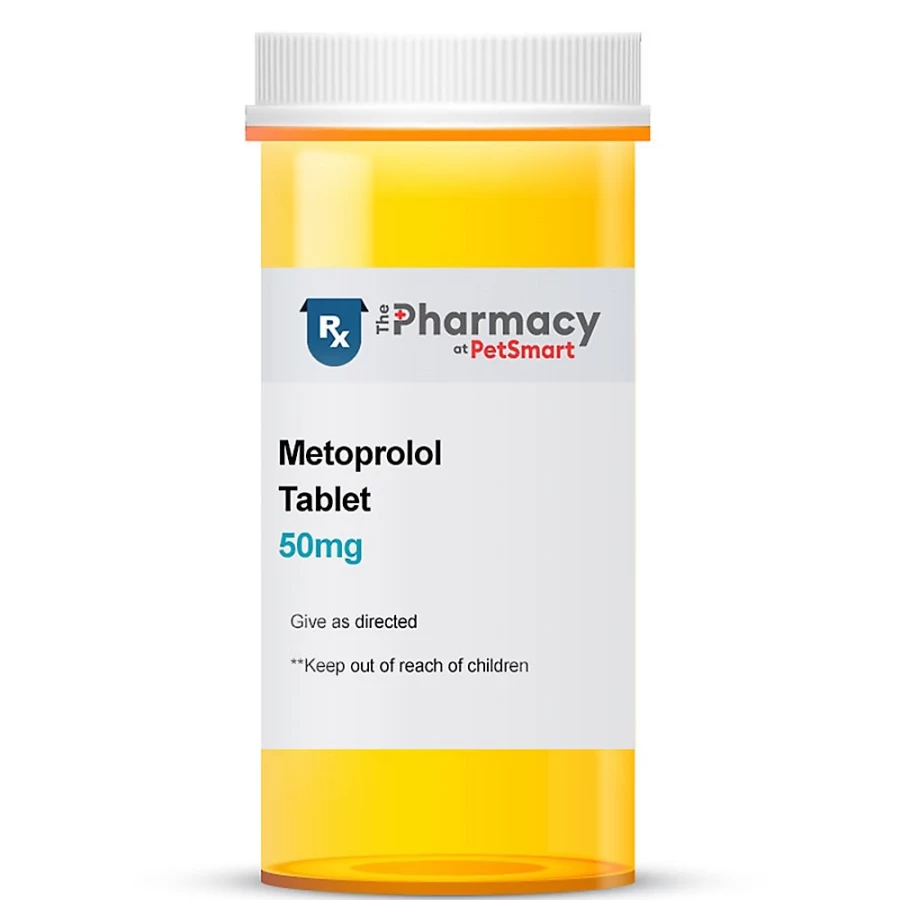 PetSmart Metoprolol Tartrate 50 mg Tablet - Single Dose Beta Blocker for Heart Health