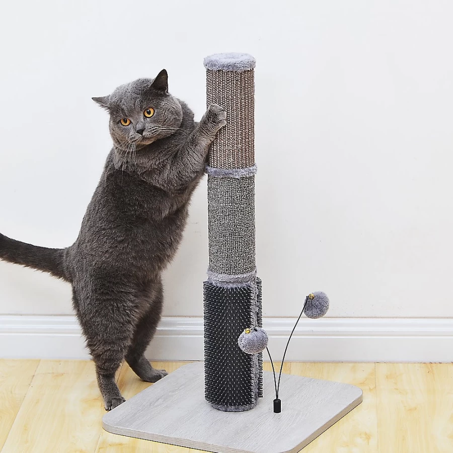 PetSmart Urbane Scratching Cat Post for Cats - 25-inch Gray PetPals Scratching Pole