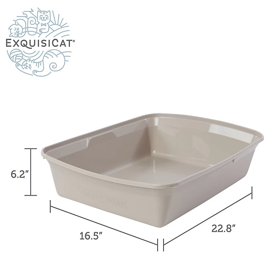 PetSmart ExquisiCat Extra-Large Open Cat Litter Box for Multiple Cats
