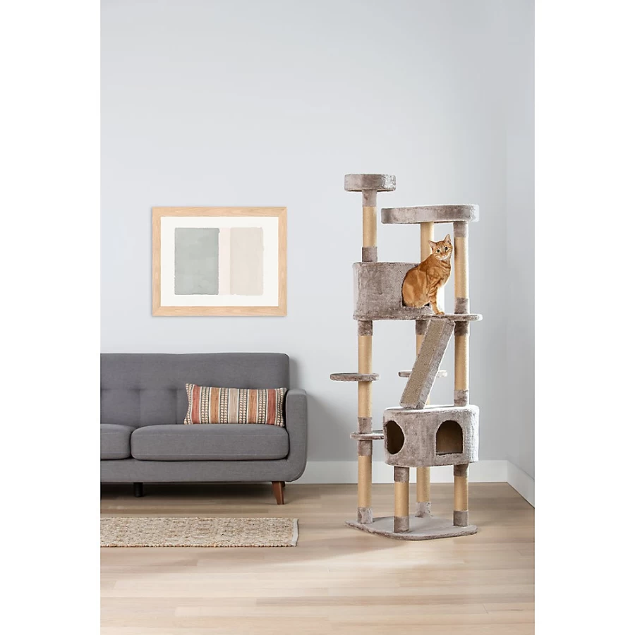 PetSmart Whisker City 70-Inch Tall Plush Cat Tree Mansion for Indoor Cats