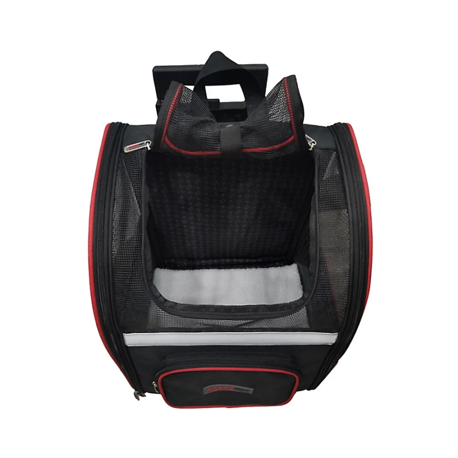 PetSmart PortoPet Tuscany Expandable Rolling Backpack with Retractable Handle - FAA Approved Carry-On Travel Bag