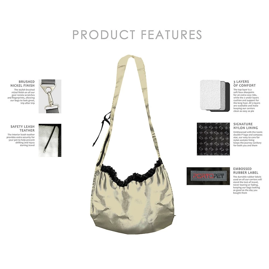 PetSmart PortoPet Sydney Carrier Sling for Small Dogs and Cats – Comfortable & Portable