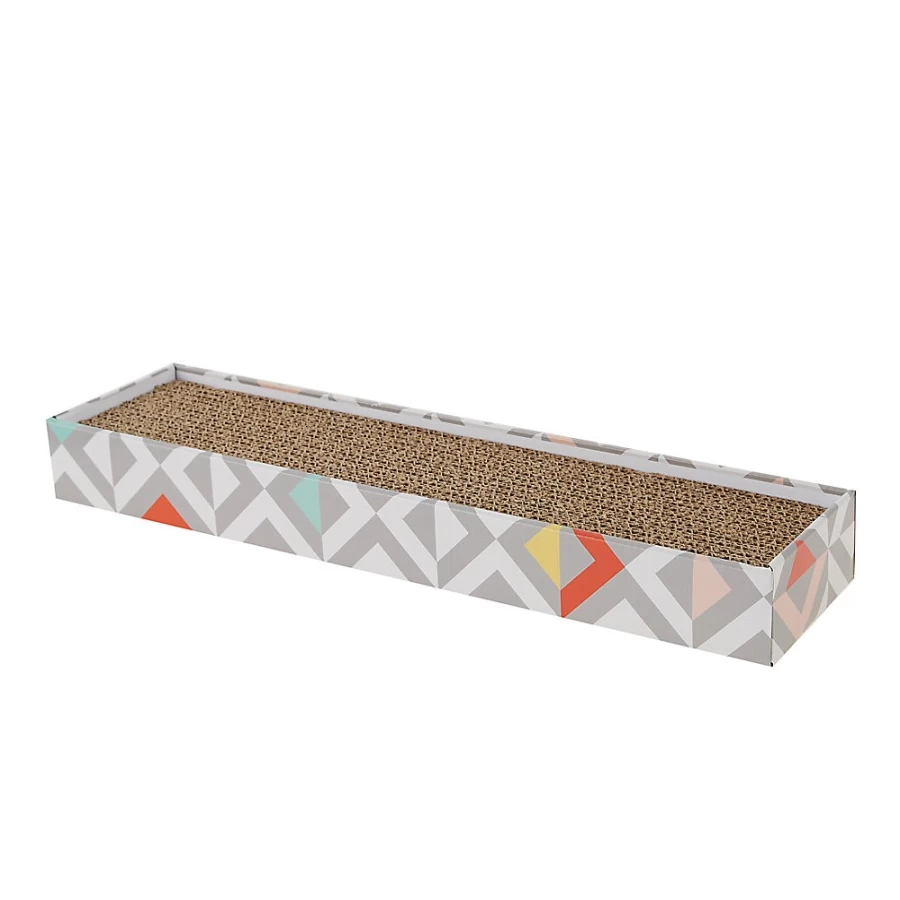 PetSmart Whisker City Triangle Cat Scratcher with Catnip - Single-Wide Design for Cats