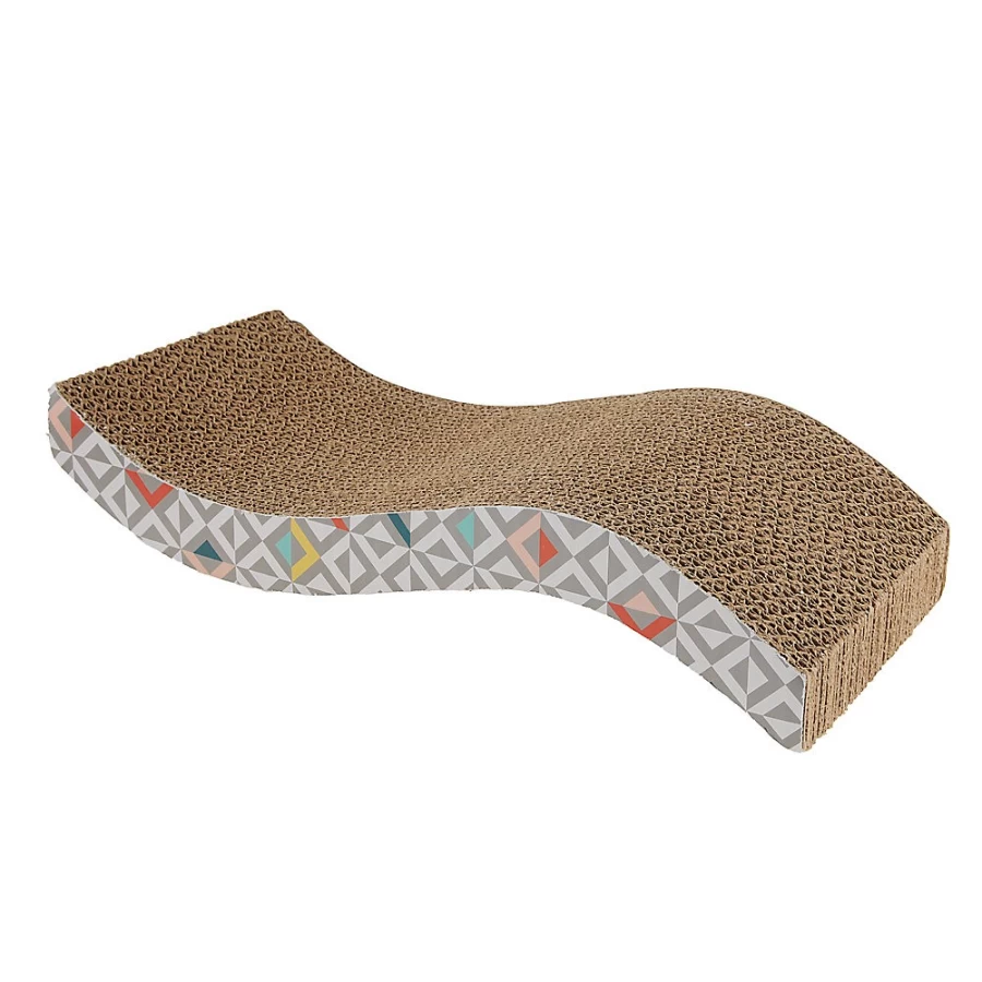 PetSmart Whisker City Corrugated Cardboard Cat Scratcher with Multi-Triangle Design for Indoor Cats