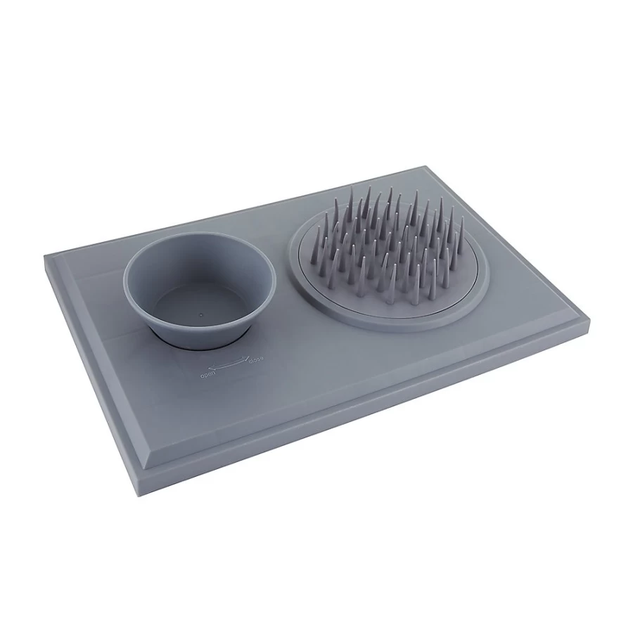 PetSmart Whisker City Slow Feed Cat Mat - 1 Cup Capacity Grass Design for Portion Control