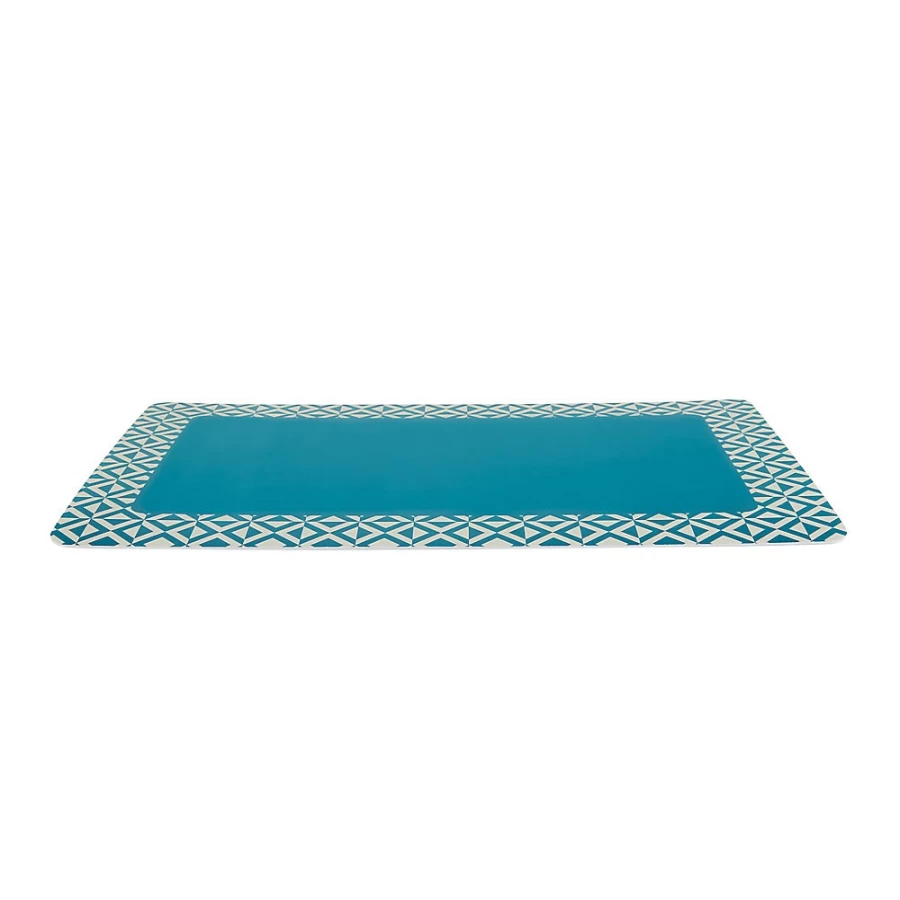 PetSmart Whisker City Geometric Cat Feeding Mat - Non-Slip Washable Pet Placemat for Food and Water Bowls