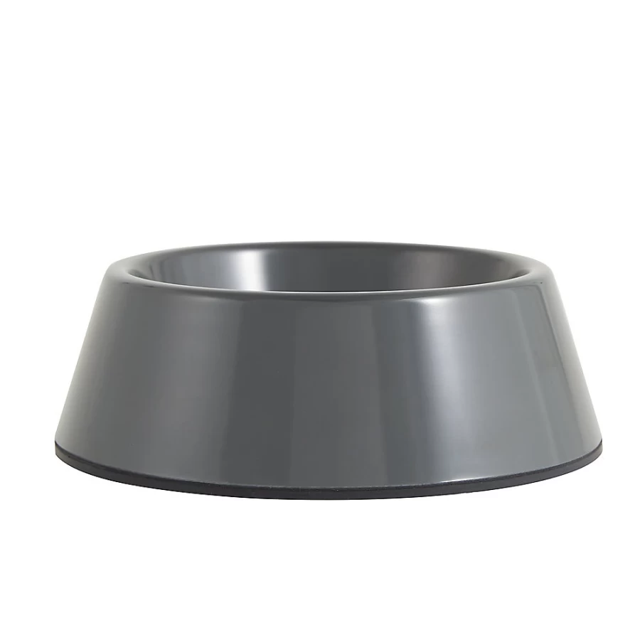 PetSmart Whisker City 1.5-Cup Dark Grey Melamine Cat Food Bowl for Pets