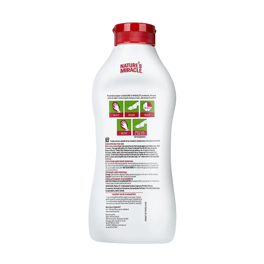PetSmart Nature's Miracle Stain & Odor Remover - Eliminates Pet Stains & Odors Effectively