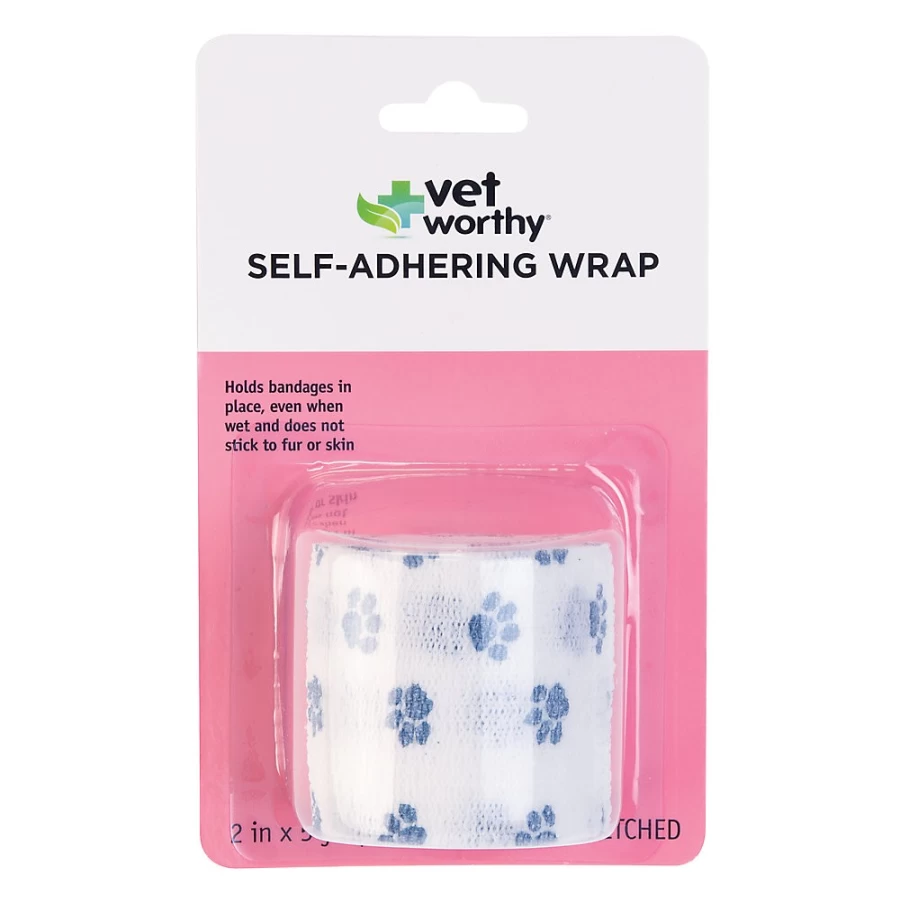 PetSmart Vet Worthy Self-Adhering Bandage Wrap for Pets – Secure & Easy-to-Use First Aid Solution