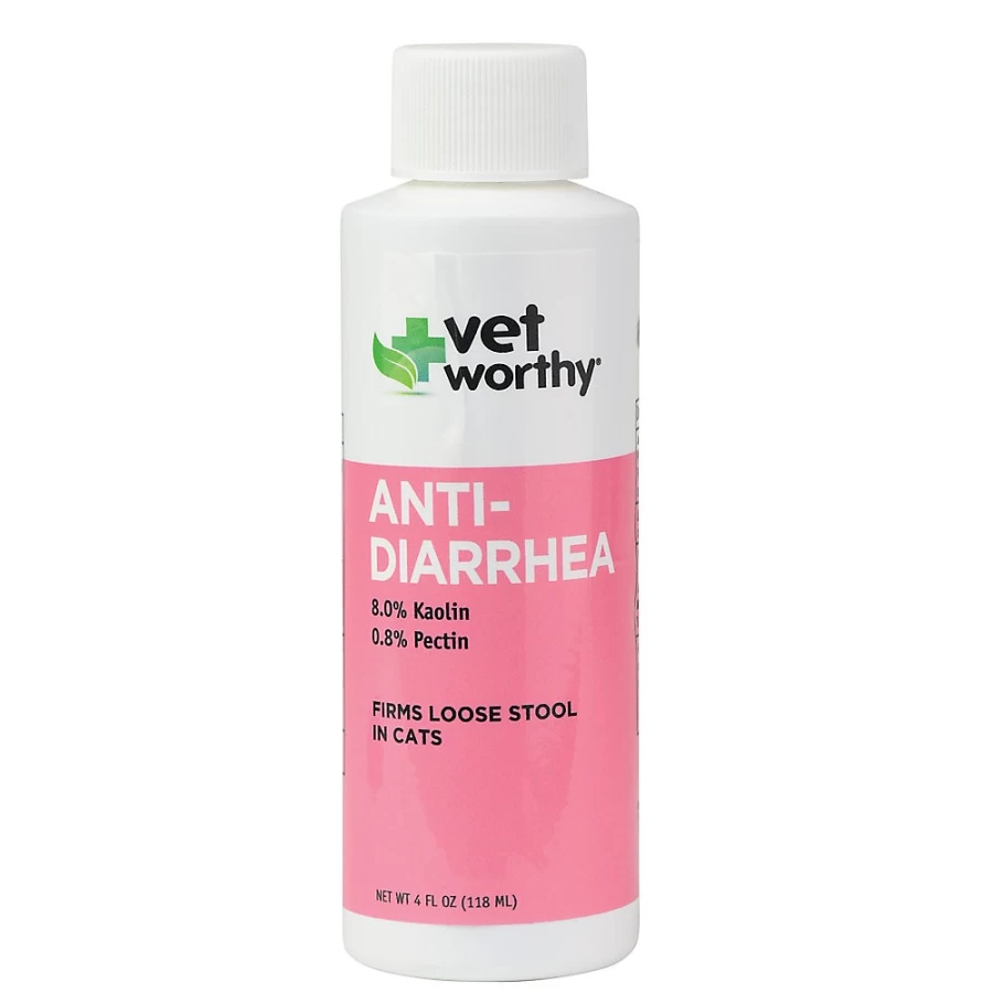 PetSmart Vet Worthy Cat Anti-Diarrhea Liquid Relief for Diarrhea in Cats – Fast-Acting Formula