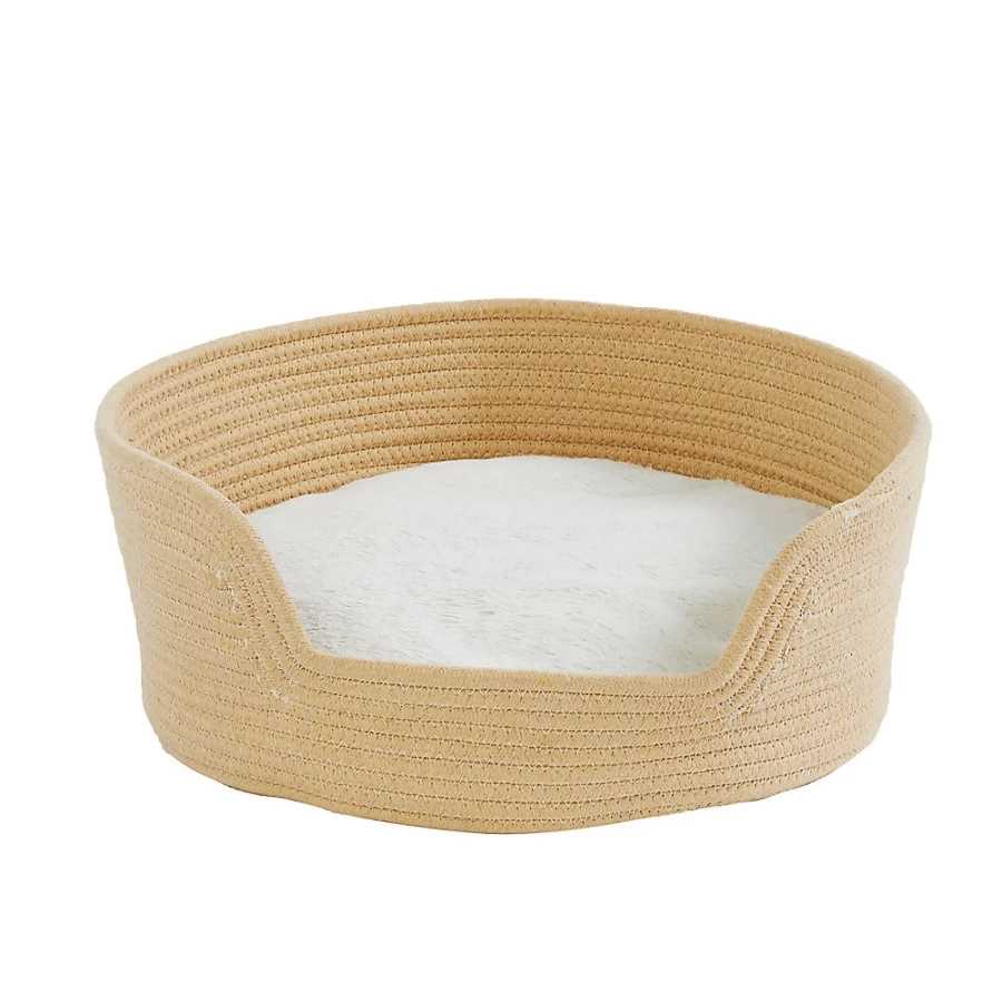 PetSmart Whisker City Gradient Rope Cat Bed - Colorblock Basket Style for Cozy Comfort