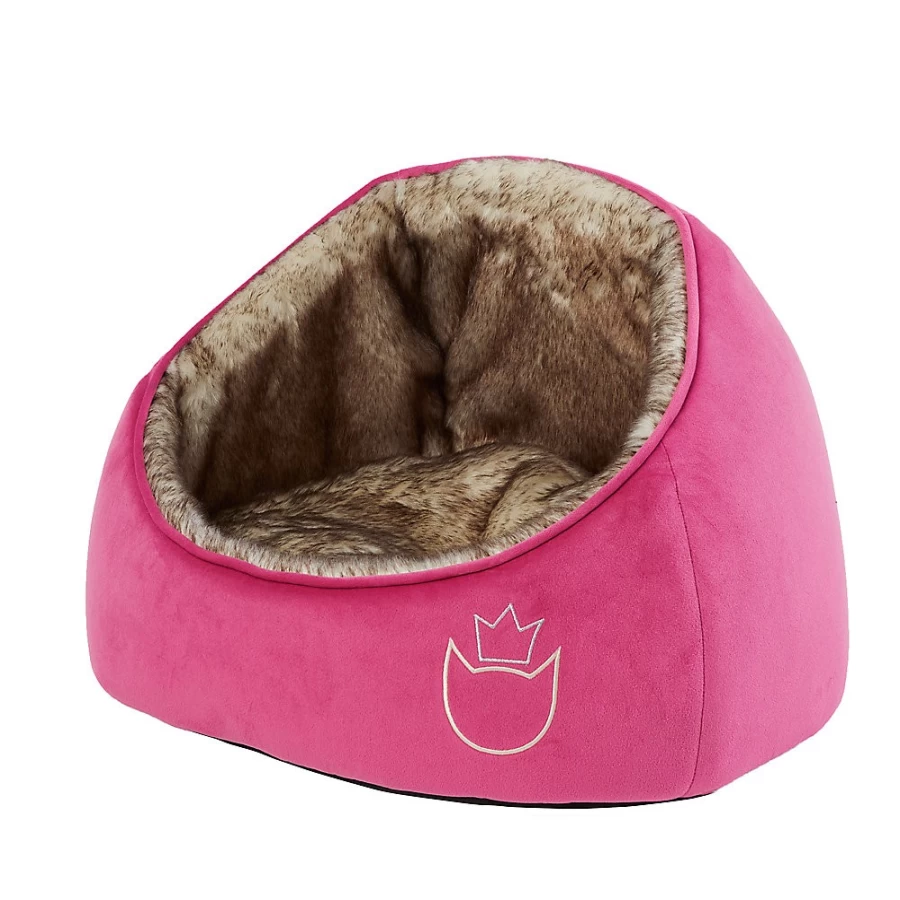 PetSmart Whisker City Snuggle Cave Cat Bed - Cozy 2-Tone Hideaway for Cats