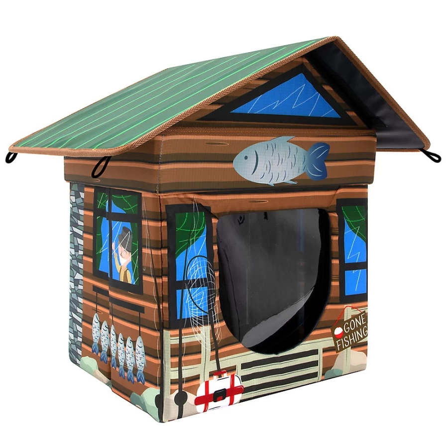 PetSmart Insulated Outdoor Cat House - Weatherproof Kitty Cabin for All Seasons