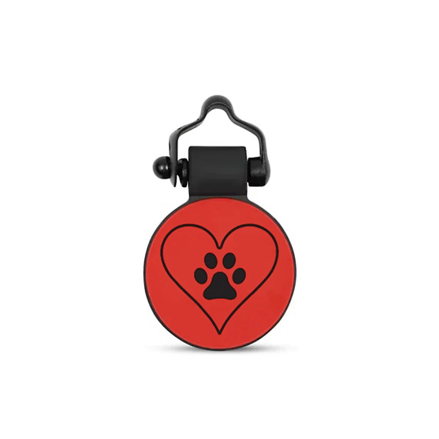 PetSmart Personalized Silicone Dog Tag - Silent Paw Print ID Tag for Dogs and Cats